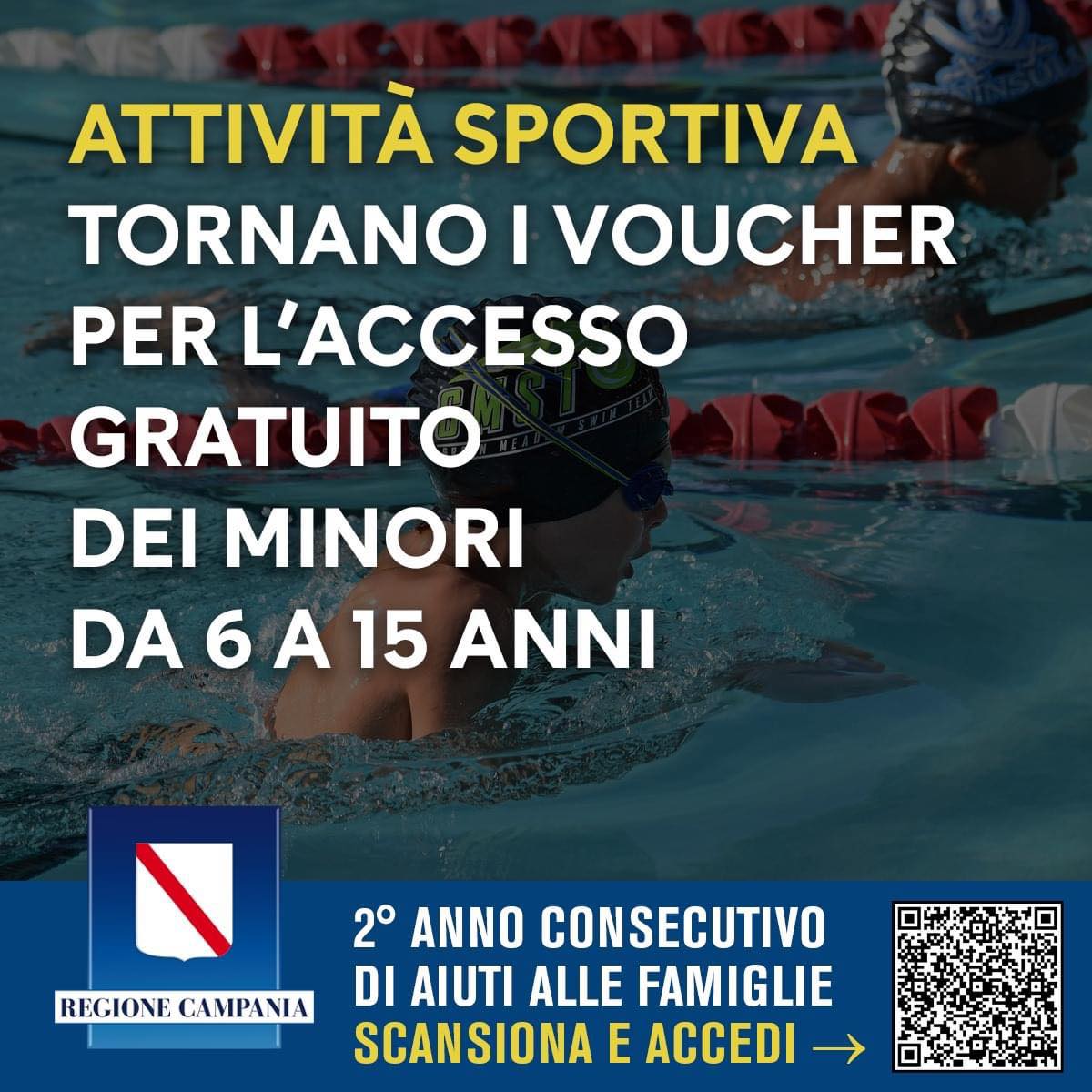 VOUCHER AI MINORI PER L’ACCESSO GRATUITO ALL’ATTIVITÀ SPORTIVA